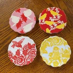 Ceramic coasters set of 4 💗❤️💛